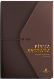 B�blia NVI Couro Soft Marrom Artesanal Com Espa�o para Anota��es