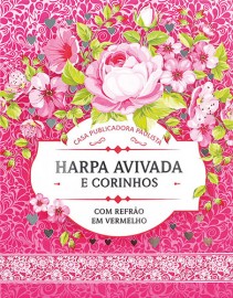 Harpa Avivada e Corinhos pequena Brochura Floral Pink