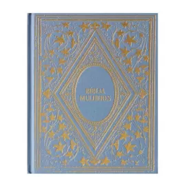 B�blia Mulheres Vintage Azul  Capa Dura - NAA 1 coluna