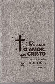 Biblia Almeida Contemporanea Slim Cruz Cinza Cruz