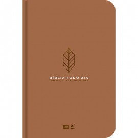 B�blia Todo Dia com Espa�o para Anota��es AM L. Normal Capa Dura Marrom