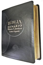 Bíblia e Hinário N. Cântico L. Gigante c. macia Preta
