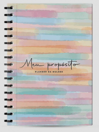 Planner Meu Prop�sito Espiral - Aquarela
