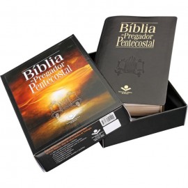 Biblia Do Pregador Pentecostal Preto Luxo Sem Indice