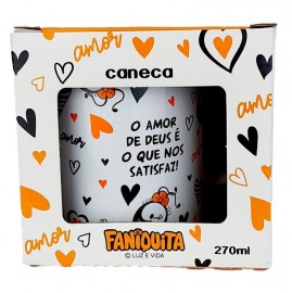 Caneca 320ml Cermica amor smilinguido Faniquita