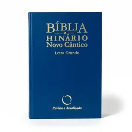 B�blia e Hin�rio RA 063 Letra Grande - capa dura azul indigo