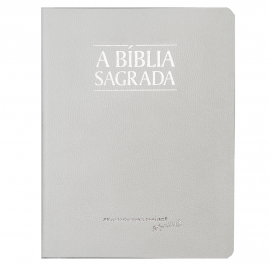 B�blia ACF Letra M�dia Fina Semi Luxo Branca