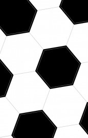 Bblia NVI Slim, Capa de futebol, Couro-soft preto e branco, Luxo
