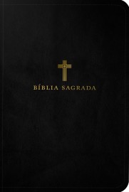 B�blia ACF, Couro Soft, Preta, Letra Grande, Leitura Perfeita