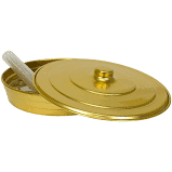 Bandeja De Santa Ceia 34 c�lice dourada Aro Aluminio