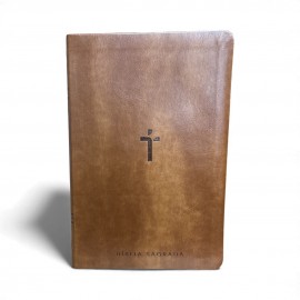 B�blia Luxo NAA Letra Gigante Marrom