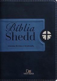 Bíblia Shedd - duotone azul Luxo
