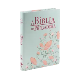 A B�blia da Pregadora  RC Capa Flores Verde/Salm�o