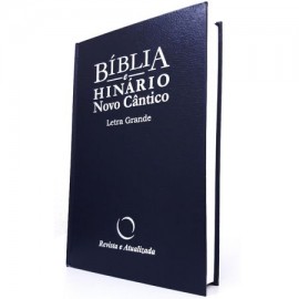 Bíblia e Hinário Novo Cântico Letra Grande c. dura azul