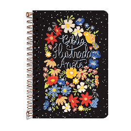B�blia Ilustrada Anote NVT Espiral Flores para voc�