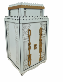 Gazofil�cio Mdf Madeira Branco Dizimo e Oferta Grande