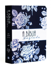 B�blia com Refer�ncias e Mapas - acf - Letra Gigante - Capa Dura Soft Touch Azul