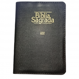 B�blia ACF Compacta - Luxo Lateral Dourada com Incide