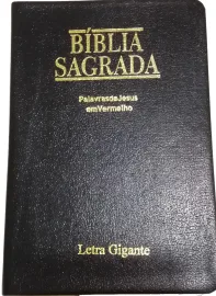 B�blia Letra Gigante Luxo Palavras de Jesus Vermelho  Sbb