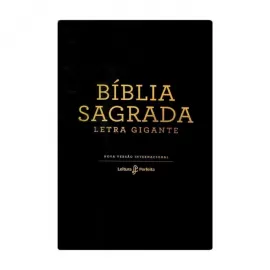 B�blia NVI - Leitura Perfeita - Letra Gigante - Capa Luxo Preta
