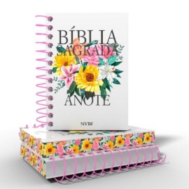 B�blia Anote Nvi Grande - Primavera: Anote Suas Emo��es