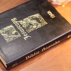 B�blia Luxo Preto Jesus Copy com Espa�o para Anota��o NAA