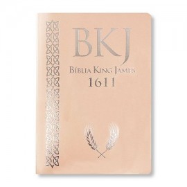 B�blia King James Fiel 1611 Letra Ultragigante Luxo Rose