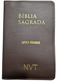 Biblia Nvt Luxo Marrom Letra Grande