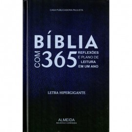Bblia 365 Reflexes e Plano de Leitura Hipergigante Capa Dura