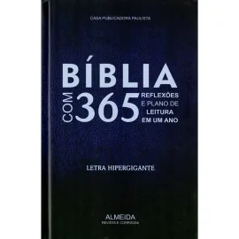 B�blia 365 Reflex�es e Plano de Leitura Hipergigante Capa Dura