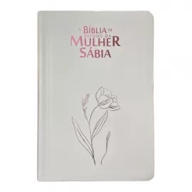 B�blia Da Mulher S�bia Full Color Com Harpa Magn�lia Branca
