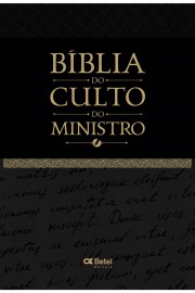 Bíblia do culto do ministro luxo preta 