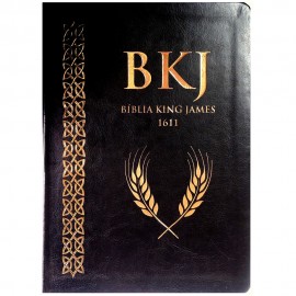 Bblia King James 1611 Luxo Letra Ultra Gigante preta