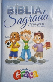 Biblia Turminha Da Graa Azul Capa Almofadada