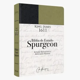 B�blia De Estudo Spurgeon BKJ 1611 L. Grande Verde e  Preto