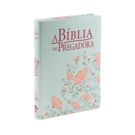 A B�blia da Pregadora  RC Capa Flores Verde/Salm�o