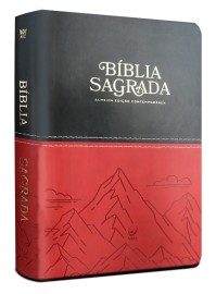 B�blia AEC letra gigante � preta e vermelho montanha
