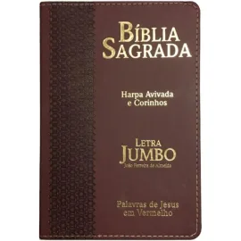 B�blia Jumbo Capa Ziper Mod. 02 Peixinho Marrom