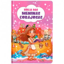 B�blia das Meninas Corajosas  Letra Normal ARC Capa Dura Lil�s Harpa Avivada e Corinhos