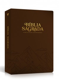 Bblia AEC comtempranea letra grande  marrom luxo