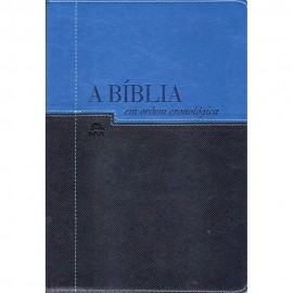 Biblia Em Ordem Cronologica Azul Claro E Escuro