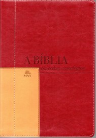 Biblia Em Ordem Cronologica Vermelho Mostarda