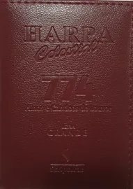 Harpa PQ. luxo almofadada c. 774 hino letra grande vinho