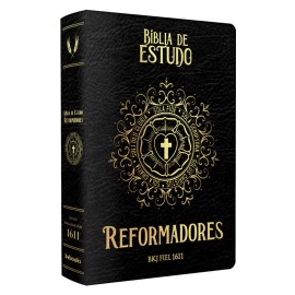 B�blia de estudos dos Reformadores Luxo Preta