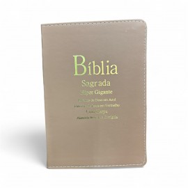 Biblia Hiper Gigante Luxo Lisa Com Harpa Full Collor CPP