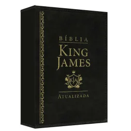 B�blia King James de estudo ra Preta luxo