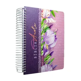 B�blia Anote Slim NVT Flores Lil�s