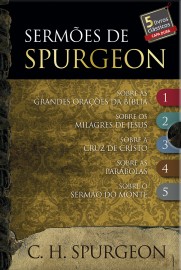 Box Sermes de Spurgeon  5 Livros Capa Dura