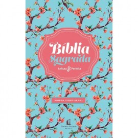 Biblia Leitura Perfeita Acf Capa Floral luxo