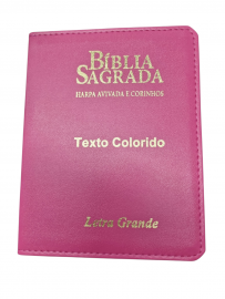 Bblia Tijolinho Luxo Com Harpa full Color CPP